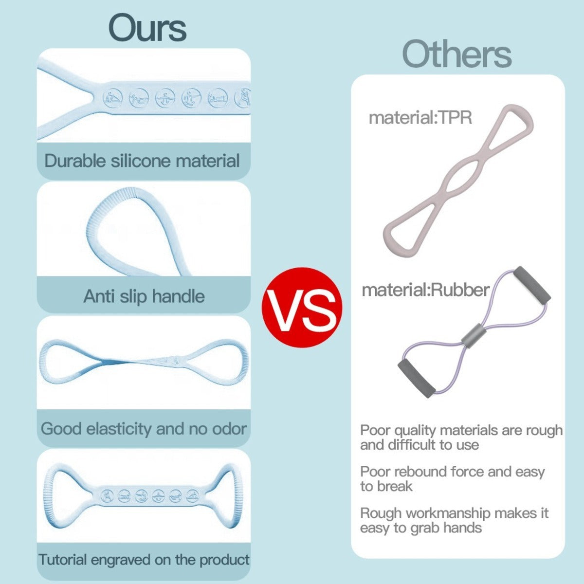 3-Pack 8-Character Silicone Resistance Bands