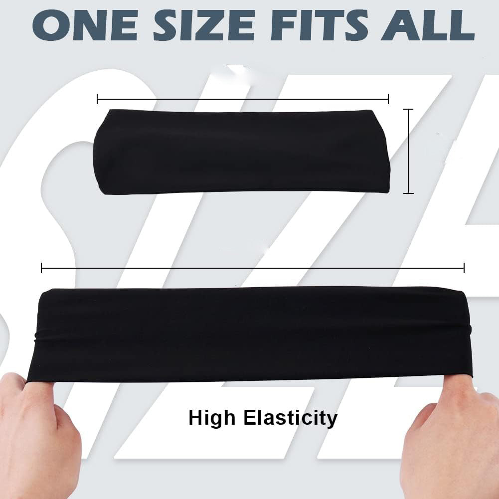 5-Pack Unisex Sports Headbands & Sweatbands