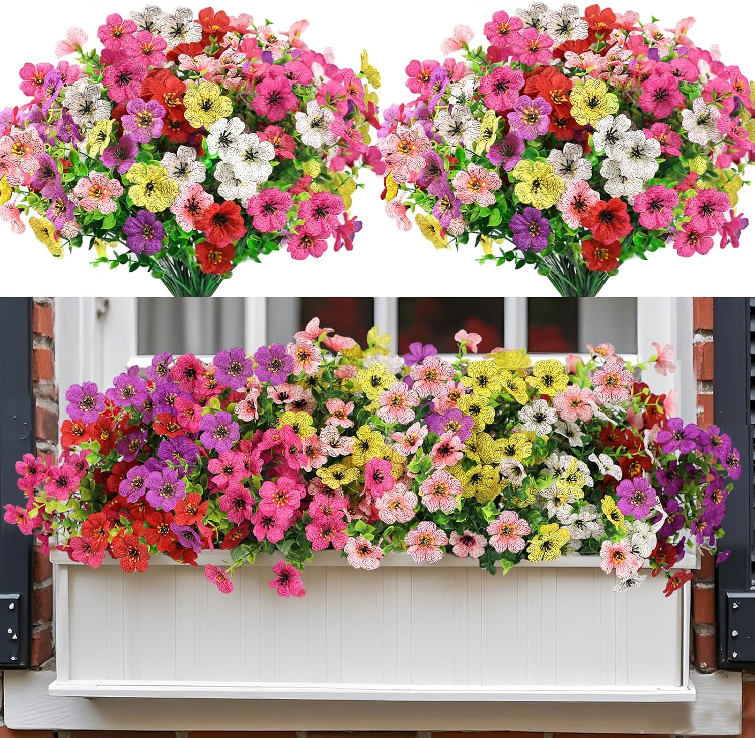 Nepfaivy UV-Resistant Artificial Outdoor Flowers