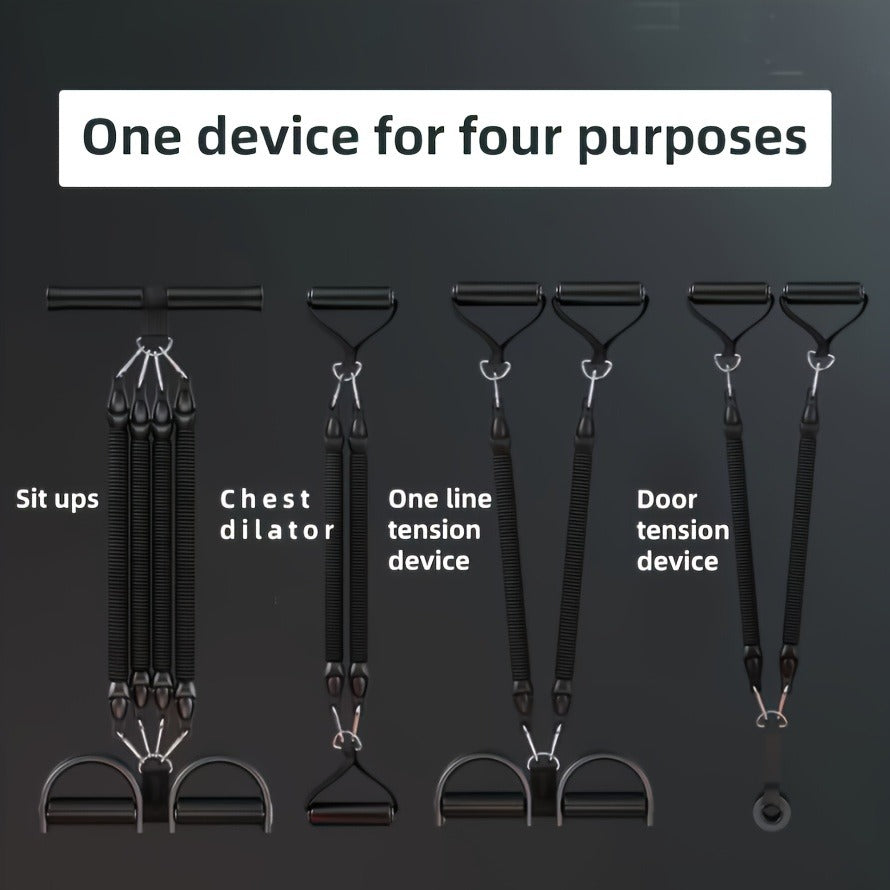 Adjustable Resistance Bands with Foot Pedals