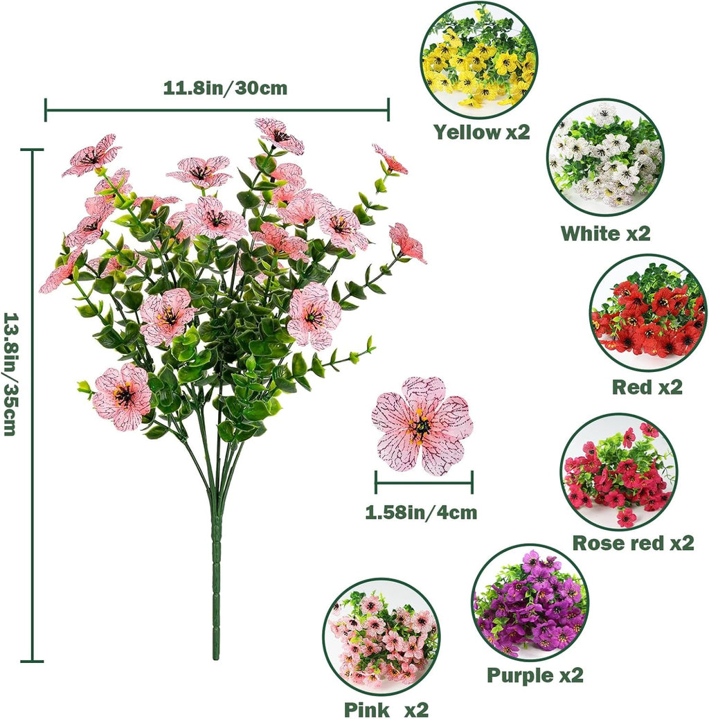 Nepfaivy UV-Resistant Artificial Outdoor Flowers