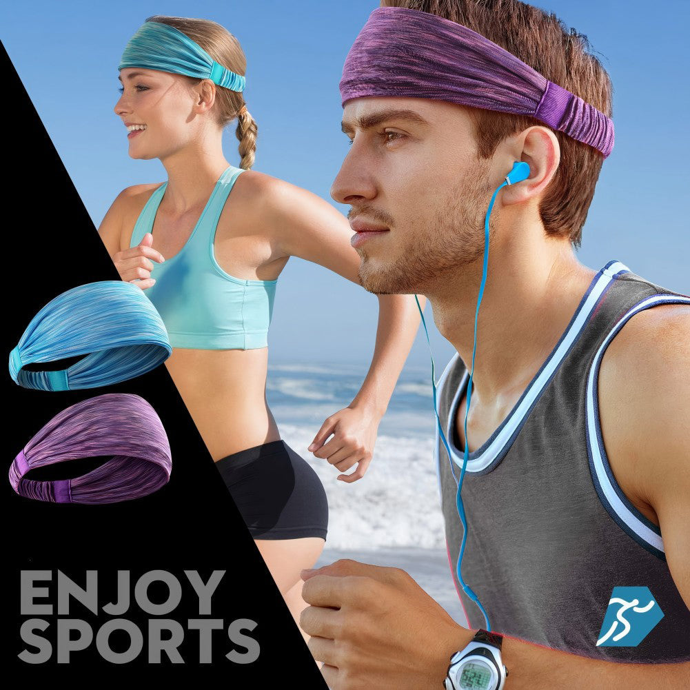 5-Pack Unisex Sports Headbands & Sweatbands
